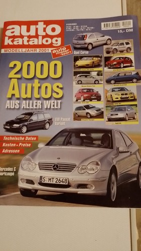 Auto katalog modelljahr 2001 - auto-katalog,