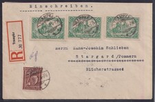 75837) TRAMPKE Pommern 1922 Einschreiben Brief nach Stargard