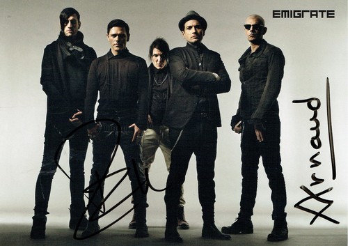 Emigrate autogrammkarte - emigrate,