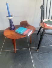 60er Beistelltisch Nierentisch Teakholz Denmark handgefertigt