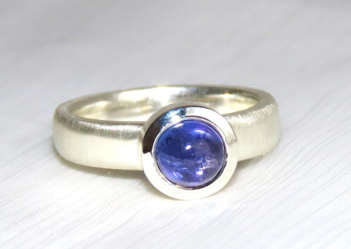 Tansanit ring 925 cabochon - 925,