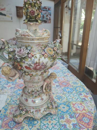 Dekorative deckelvase guter - ,