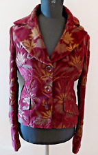 Dolce & Gabbana Blazer dt. Größe 38 ital. Gr. 42 w. neu rot braun Baumwolle Samt