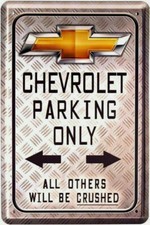 Blechschild 20x30 CHEVROLET