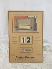 1939 SIEMENS ( Großsuper) D.R.G.M. Reklame Dauerkalender RADIO DOMANN Radebeul