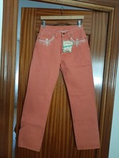 Pantalón Vaquero marca El Charro talla 29 de mujer ajustados color coral 