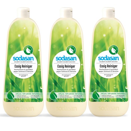Sodasan essig reiniger - 1l, (3er