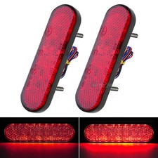 2x LED Rücklicht Bremslicht Rot Reflektor getönt Motorrad Quad ATV Trike 12V 24V