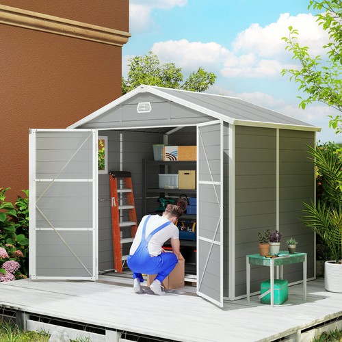 Outsunny gerätehaus - gerätehaus, 4,1m²