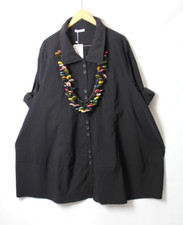Moonshine Tunika Bluse  Gr 46 48 50  Lagenlook Gr. 1 Schwarz  Neu