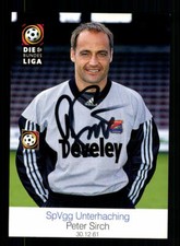 Peter Sirch Autogrammkarte SpVgg Unterhaching 1998-99 Original Signiert