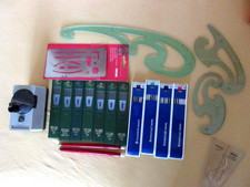 19-teiliges Bleistift-Set, Lineale, Minen etc. Faber Castell, Staedtler, Rotring
