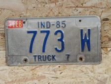 NUMMERNSCHILD USA INDIANA 1985