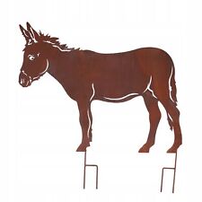 GARTENDEKORATION ESEL METALL RUSTIKAL - IDEAL FÜR DEN GARTEN