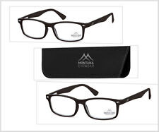 ! Aktionspreis ! 2 Lesehilfen 2x MR83 Unisex Lesebrille schwarz 1,0 bis 3,5 Neu