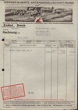 MAINZ, Rechnung 1932, ERDAL- KWAK-Fabrik Werner & Mertz AG, Bohnerwachs