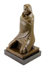 Der Beter - Asket -  (1925), Bronzeskulptur nach Ernst Barlach, signiert 