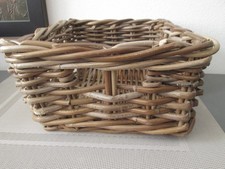 Ikea BYHOLMA Weidenkorb Rattankorb Dekokorb Korb Rattan grau braun 29x25x14 Deko
