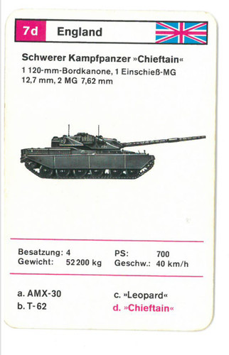 Einzelkarte panzer quartett - /,