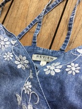 ☀️REVIEW, Overall, Jumpsuit, Jeans, M, 38, leicht, bestickt, kurz, Baumwolle,
