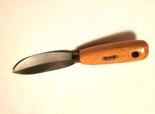 Kittmesser Premium "PARIERE"  Klingenlänge 105 mm, gebogene Klinge, Rippe, Antik