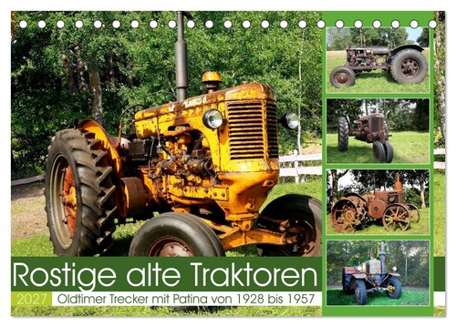 Rostige alte traktoren - rostige,