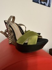 Pura López High Heels  Keil Wedges  Gr 39 Neuwertig Plateau Sandalette 13cm