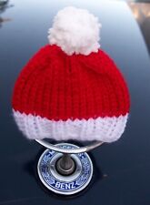 Mercedes Benz Stern Weihnachtsmütze Mütze rot Strickmütze Wolle Handarbeit