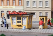 12340 Auhagen - Zeitungskiosk mit Telefonzelle - H0/TT Bausatz - OVP