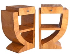 2x Nachttisch Art Deco