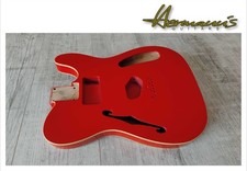 Thinline Tele Erle Body, Finish Dakota Red, Cream Bindings, HS Fräsung, 1,68 kg
