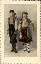 Ak Kinder in Volkstracht, Musikinstrumente, Tamburin, Geige - 4125965