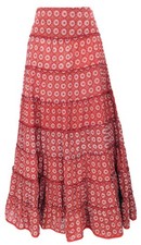 Langer Boho Stufenrock