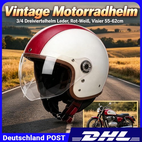 Helm dreiviertelhelm retro - helm,