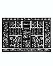 Henna Tattoo Schablone Blatt