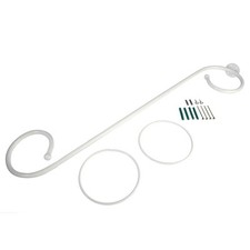 Himmelbett-Set weiß schwarz