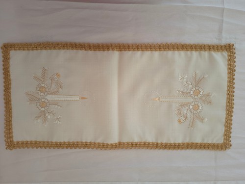 Deckchen creme gold - deckchen, creme/gold