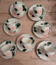Villeroy & Boch Wildrose 7 x Kaffeetasse mit Unterteller