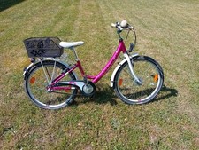 Fahrrad Kinder Mädchen 24 Zoll Boomer Junior Line gebraucht sehr gut pink/weiß