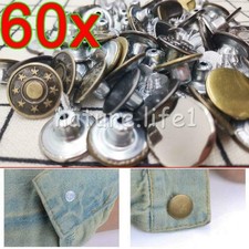 60x Jeansknöpfe Set