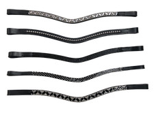 Horse Guard Stirnband Riemen Trense Leder Strass geschwungen mehrere Modelle Top