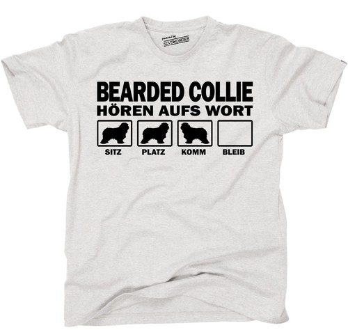 Shirt bearded collie hört - bearded,