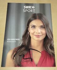 Lea Wagner Original signierte Autogrammkarte Autogramm Karte TV Sport SWR #17