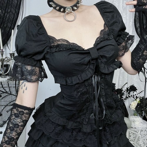 Damen gothic bluse - damen,