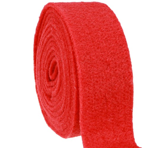 Filzband rot 5cm 5m - filzband, 7,5cm