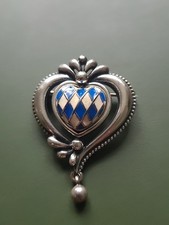 Große Brosche Silber 925 800