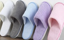5 Paar Hausschuhe verschiedene Farben Gäste Slipper Hausschuh Set Unisex Neu