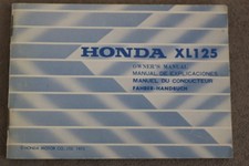 Honda XL 125 Betriebsanleitung