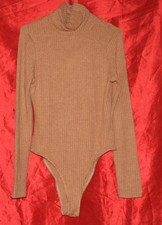 Damen langarm Body braun SHEIN