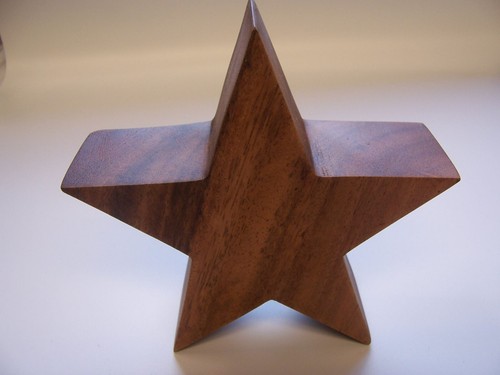 Holzstern 15x5cm tischdeko - holzstern,